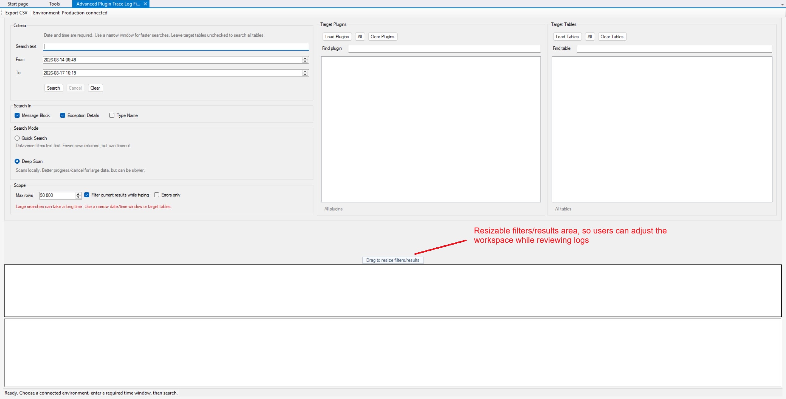 Advanced Plugin Trace Log Finder